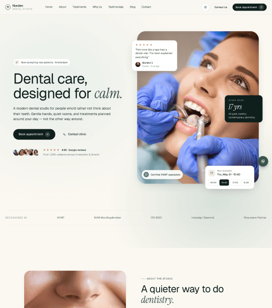 DentalCare design, shown as it would look for your practice